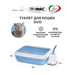IMAC Туалет для кошек с бортом и совком Duo – интернет-магазин Ле’Муррр