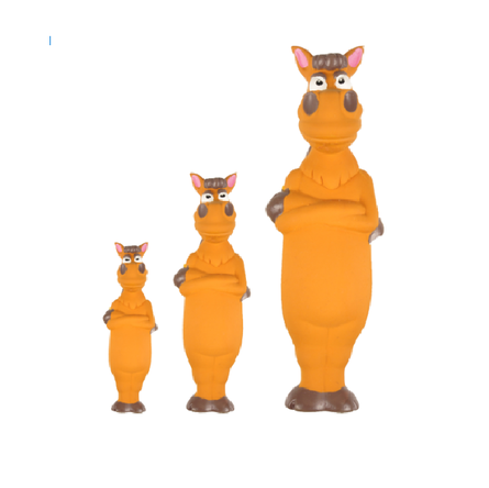 Flamingo Игрушка для собак Лошадка пищалкой, латекс, 5.5*21см – интернет-магазин Ле’Муррр