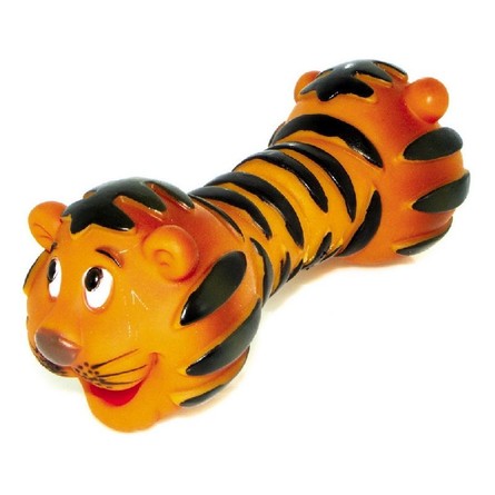 Dezzie Тигр Игрушка для собак, виниловая гантель с пищалкой – интернет-магазин Ле’Муррр