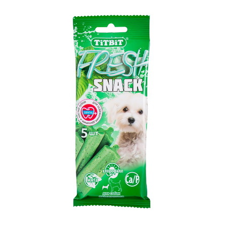 TiTBiT Fresh Snack Снек для взрослых собак мелких пород (с хлорофиллом) – интернет-магазин Ле’Муррр