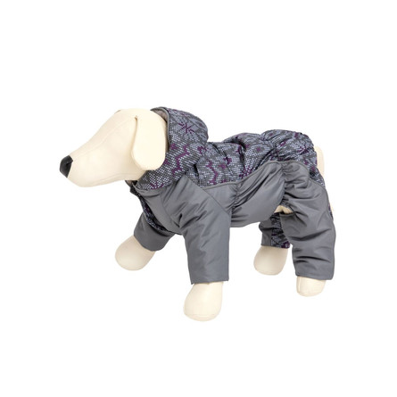 Osso Комбинезон для собак на синтепоне, 32 (кобель) графит/принт – интернет-магазин Ле’Муррр