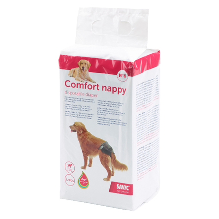 Savic Comfort Nappy Памперсы для собак №6, 12 шт – интернет-магазин Ле’Муррр
