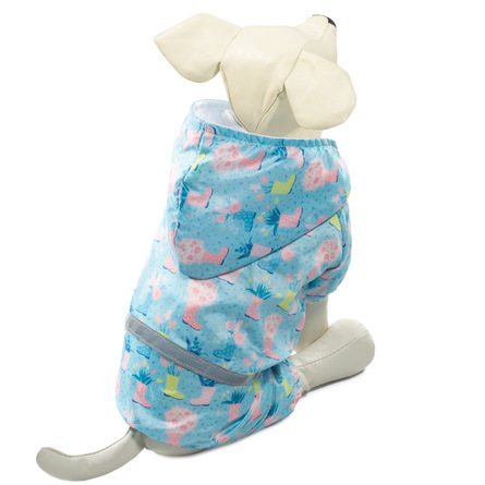 TRIOL Костюм-дождевик для собак со светоотражающей лентой 